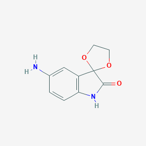B044154 5'-Aminospiro[1,3-dioxolane-2,3'-indol]-2'(1'H)-one CAS No. 113207-59-3