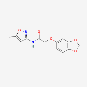 2-(1,3-benzodioxol-5-yloxy)-N-(5-methyl-3-isoxazolyl)acetamide