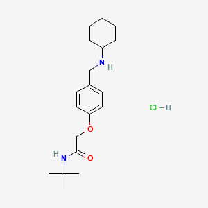 N-(tert-butyl)-2-{4-[(cyclohexylamino)methyl]phenoxy}acetamide hydrochloride