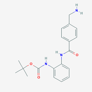 B044155 tert-Butyl (2-(4-(aminomethyl)benzamido)phenyl)carbamate CAS No. 209784-85-0
