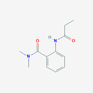 molecular formula C12H16N2O2 B4415522 N,N-dimethyl-2-(propionylamino)benzamide 