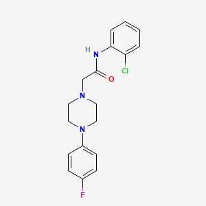 N-(2-chlorophenyl)-2-[4-(4-fluorophenyl)-1-piperazinyl]acetamide