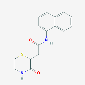 molecular formula C16H16N2O2S B4415544 N-1-naphthyl-2-(3-oxo-2-thiomorpholinyl)acetamide 