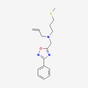 N-[3-(methylthio)propyl]-N-[(3-phenyl-1,2,4-oxadiazol-5-yl)methyl]prop-2-en-1-amine