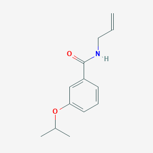 molecular formula C13H17NO2 B4415568 N-allyl-3-isopropoxybenzamide 