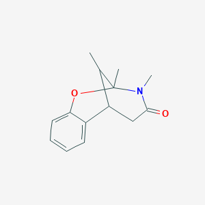 molecular formula C14H17NO2 B4415575 9,10,13-trimethyl-8-oxa-10-azatricyclo[7.3.1.0~2,7~]trideca-2,4,6-trien-11-one 