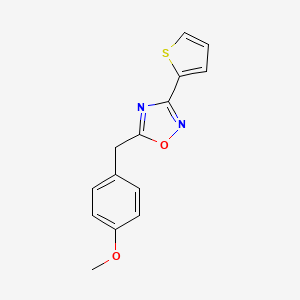 5-(4-methoxybenzyl)-3-(2-thienyl)-1,2,4-oxadiazole