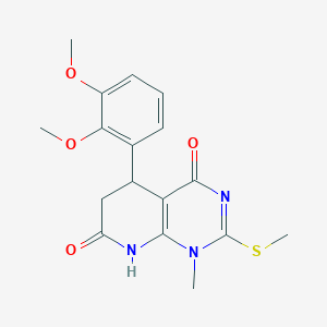 5-(2,3-dimethoxyphenyl)-1-methyl-2-(methylthio)-5,8-dihydropyrido[2,3-d]pyrimidine-4,7(1H,6H)-dione