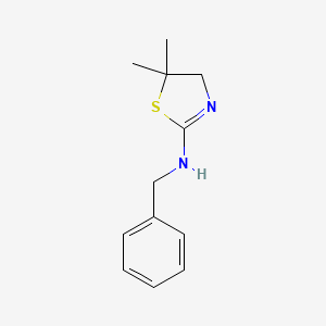 molecular formula C12H16N2S B4415626 N-benzyl-5,5-dimethyl-4,5-dihydro-1,3-thiazol-2-amine 