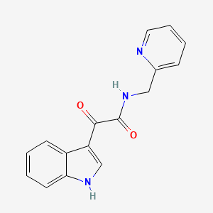 2-(1H-indol-3-yl)-2-oxo-N-(2-pyridinylmethyl)acetamide