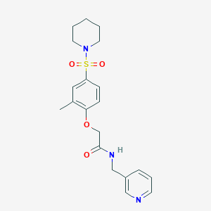 2-[2-methyl-4-(1-piperidinylsulfonyl)phenoxy]-N-(3-pyridinylmethyl)acetamide