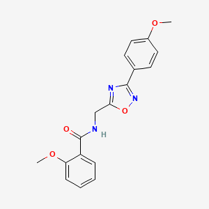 2-methoxy-N-{[3-(4-methoxyphenyl)-1,2,4-oxadiazol-5-yl]methyl}benzamide