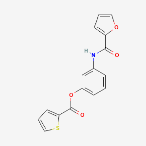 molecular formula C16H11NO4S B4415701 3-(2-furoylamino)phenyl 2-thiophenecarboxylate 