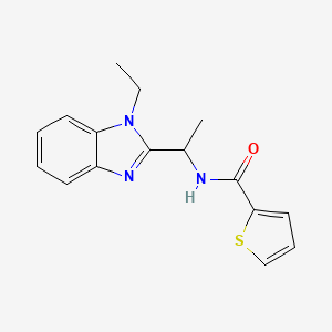 N-[1-(1-ethyl-1H-benzimidazol-2-yl)ethyl]-2-thiophenecarboxamide