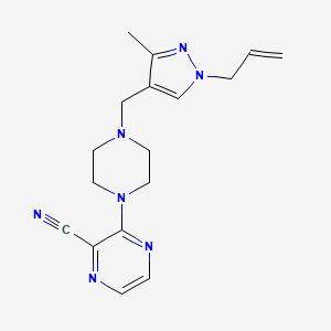 3-{4-[(1-allyl-3-methyl-1H-pyrazol-4-yl)methyl]piperazin-1-yl}pyrazine-2-carbonitrile