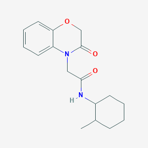 N-(2-methylcyclohexyl)-2-(3-oxo-2,3-dihydro-4H-1,4-benzoxazin-4-yl)acetamide