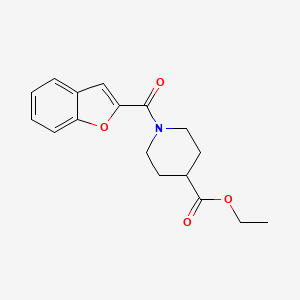 ethyl 1-(1-benzofuran-2-ylcarbonyl)-4-piperidinecarboxylate