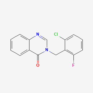 molecular formula C15H10ClFN2O B4415783 3-(2-chloro-6-fluorobenzyl)-4(3H)-quinazolinone 