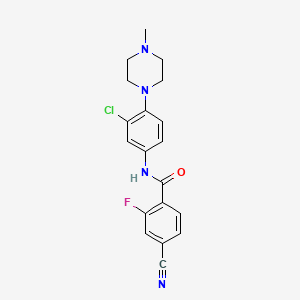 N-[3-chloro-4-(4-methyl-1-piperazinyl)phenyl]-4-cyano-2-fluorobenzamide