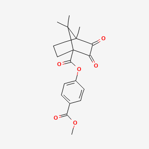 4-(methoxycarbonyl)phenyl 4,7,7-trimethyl-2,3-dioxobicyclo[2.2.1]heptane-1-carboxylate