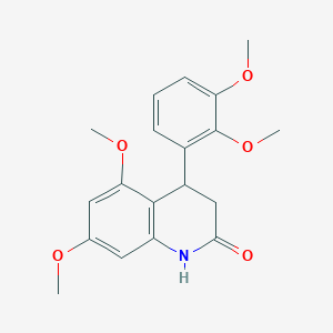 molecular formula C19H21NO5 B4415914 4-(2,3-DIMETHOXYPHENYL)-5,7-DIMETHOXY-1,2,3,4-TETRAHYDROQUINOLIN-2-ONE 