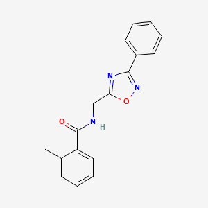 2-methyl-N-[(3-phenyl-1,2,4-oxadiazol-5-yl)methyl]benzamide