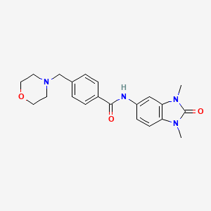 N-(1,3-dimethyl-2-oxo-2,3-dihydro-1H-benzimidazol-5-yl)-4-(4-morpholinylmethyl)benzamide