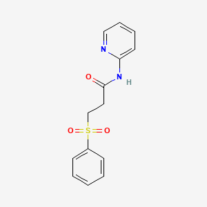 3-(BENZENESULFONYL)-N-(PYRIDIN-2-YL)PROPANAMIDE