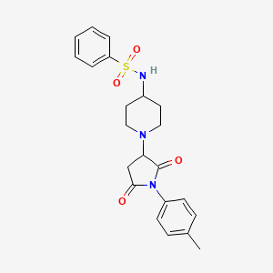 N~1~-{1-[1-(4-METHYLPHENYL)-2,5-DIOXOTETRAHYDRO-1H-PYRROL-3-YL]-4-PIPERIDYL}-1-BENZENESULFONAMIDE