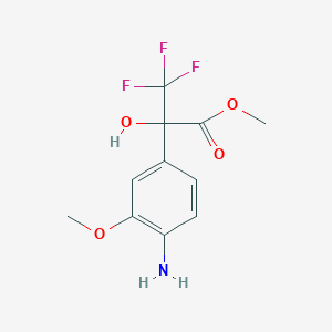 methyl 2-(4-amino-3-methoxyphenyl)-3,3,3-trifluoro-2-hydroxypropanoate