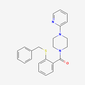 1-[2-(benzylthio)benzoyl]-4-(2-pyridinyl)piperazine