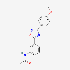 N-{3-[3-(4-methoxyphenyl)-1,2,4-oxadiazol-5-yl]phenyl}acetamide