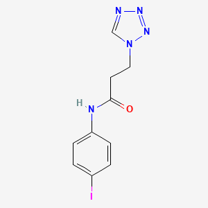 N-(4-iodophenyl)-3-(1H-tetrazol-1-yl)propanamide