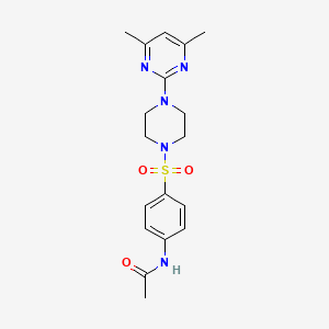 N-(4-{[4-(4,6-dimethyl-2-pyrimidinyl)-1-piperazinyl]sulfonyl}phenyl)acetamide