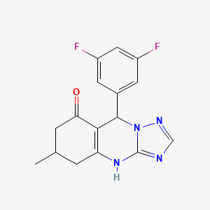 9-(3,5-difluorophenyl)-6-methyl-5,6,7,9-tetrahydro[1,2,4]triazolo[5,1-b]quinazolin-8(4H)-one