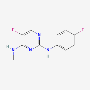 5-fluoro-N~2~-(4-fluorophenyl)-N~4~-methyl-2,4-pyrimidinediamine