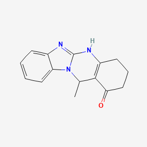 12-methyl-3,4,5,12-tetrahydrobenzimidazo[2,1-b]quinazolin-1(2H)-one