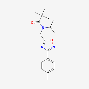 2,2-dimethyl-N-{[3-(4-methylphenyl)-1,2,4-oxadiazol-5-yl]methyl}-N-(propan-2-yl)propanamide