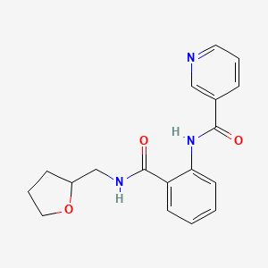 N-(2-{[(tetrahydro-2-furanylmethyl)amino]carbonyl}phenyl)nicotinamide