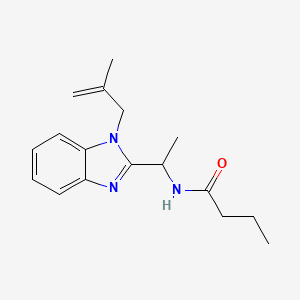 N-{1-[1-(2-methylprop-2-en-1-yl)-1H-1,3-benzodiazol-2-yl]ethyl}butanamide