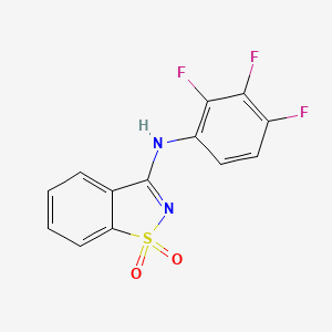 N-(2,3,4-trifluorophenyl)-1,2-benzisothiazol-3-amine 1,1-dioxide