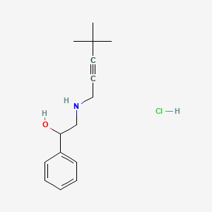 2-(4,4-Dimethylpent-2-ynylamino)-1-phenylethanol;hydrochloride