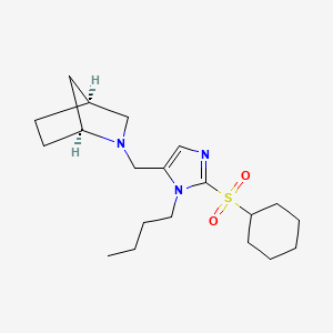 (1S,4S)-2-[(3-butyl-2-cyclohexylsulfonylimidazol-4-yl)methyl]-2-azabicyclo[2.2.1]heptane