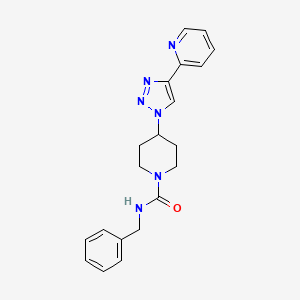 N-benzyl-4-(4-pyridin-2-yl-1H-1,2,3-triazol-1-yl)piperidine-1-carboxamide