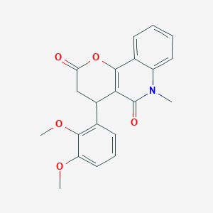 4-(2,3-dimethoxyphenyl)-6-methyl-4,6-dihydro-2H-pyrano[3,2-c]quinoline-2,5(3H)-dione