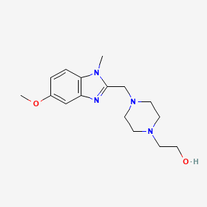 2-{4-[(5-methoxy-1-methyl-1H-benzimidazol-2-yl)methyl]-1-piperazinyl}ethanol