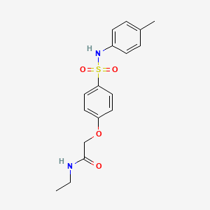 N-ethyl-2-(4-{[(4-methylphenyl)amino]sulfonyl}phenoxy)acetamide