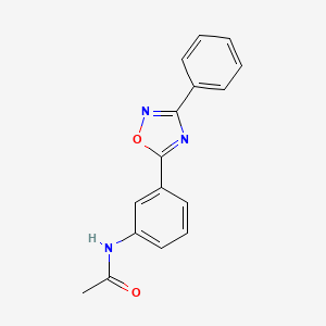 N-[3-(3-phenyl-1,2,4-oxadiazol-5-yl)phenyl]acetamide