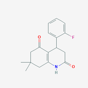 4-(2-fluorophenyl)-7,7-dimethyl-4,6,7,8-tetrahydroquinoline-2,5(1H,3H)-dione