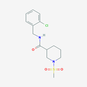 N-(2-chlorobenzyl)-1-(methylsulfonyl)-3-piperidinecarboxamide